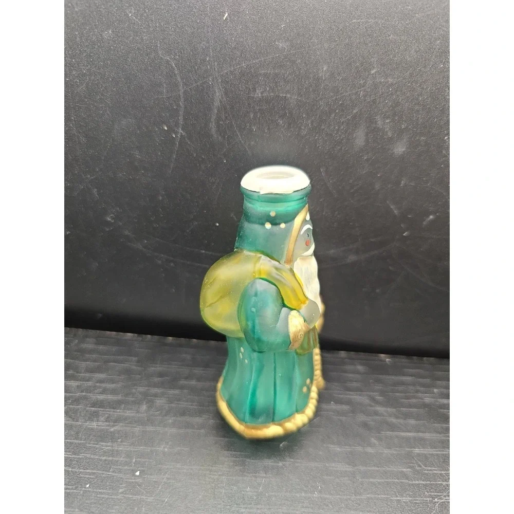 Vintage 80's Santa Claus Old World Christmas Glass Light Bulb Cover